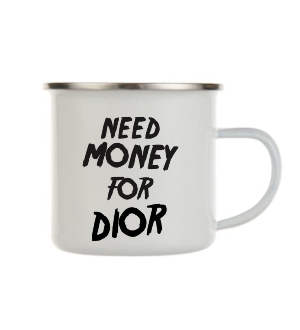 Bílý plecháček – Need money for Dior