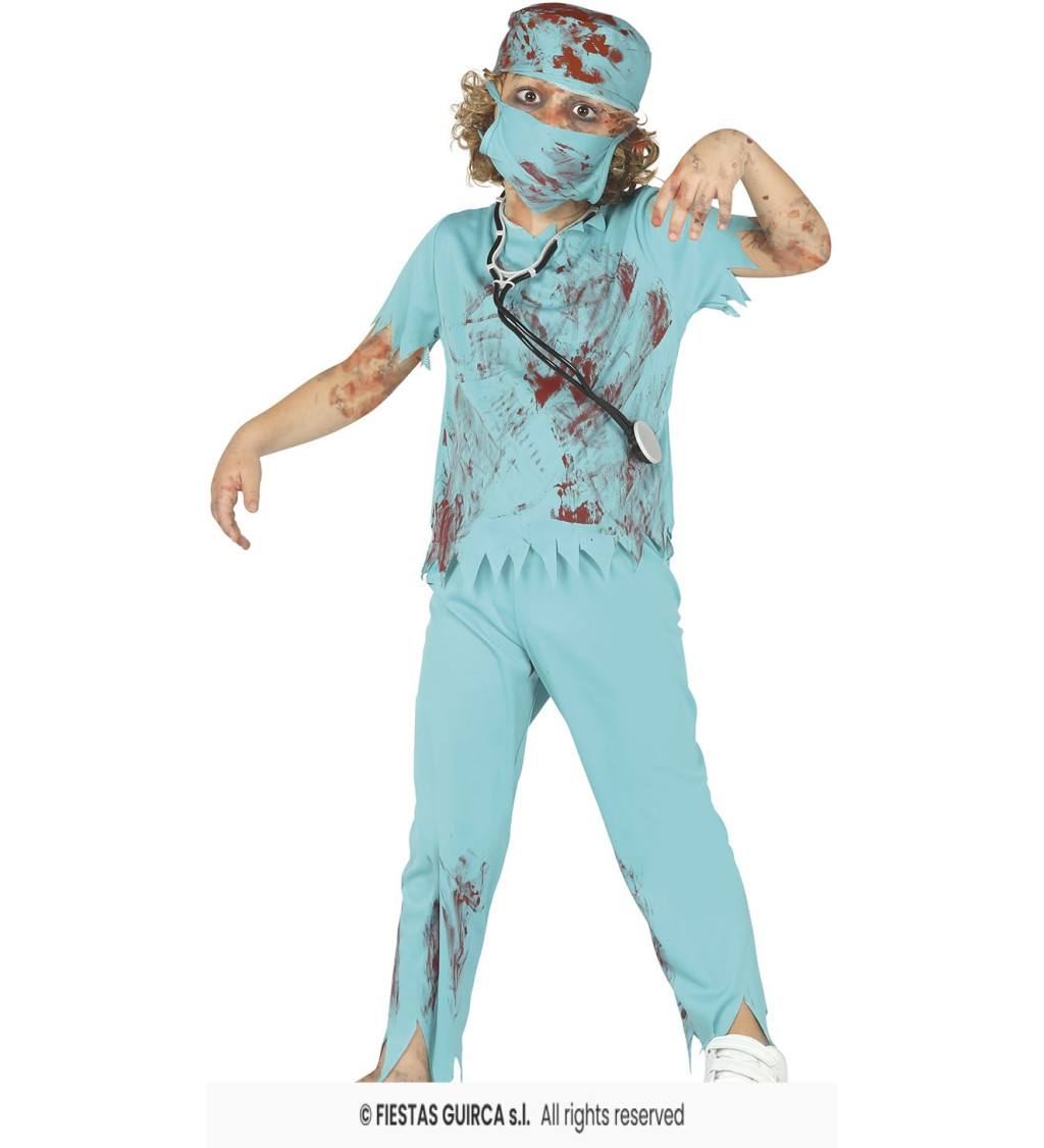 Kostým zombie doktora pro děti