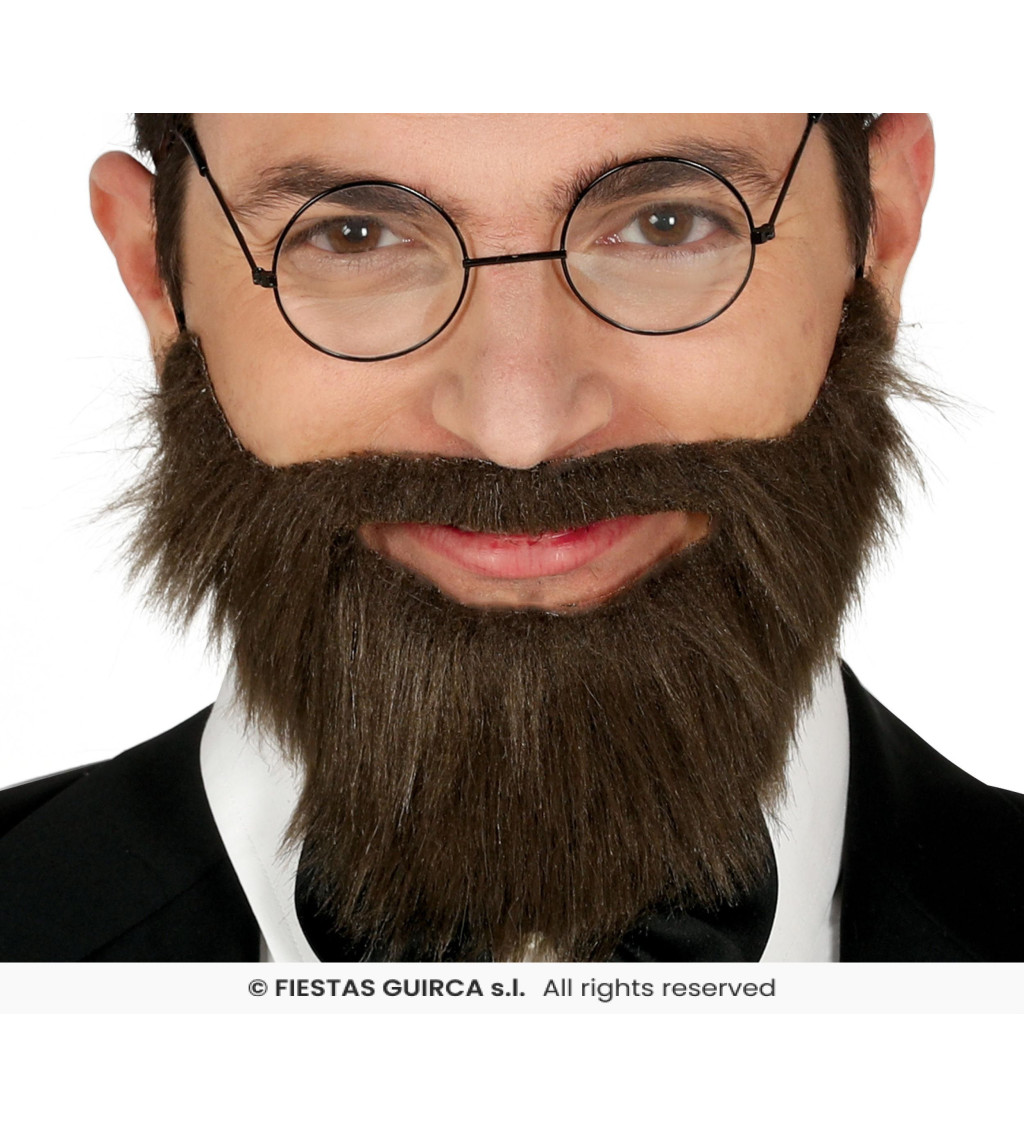 Autentické hnědé vousy