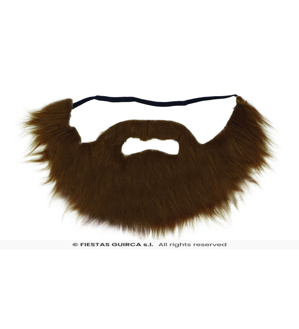 Autentické hnědé vousy
