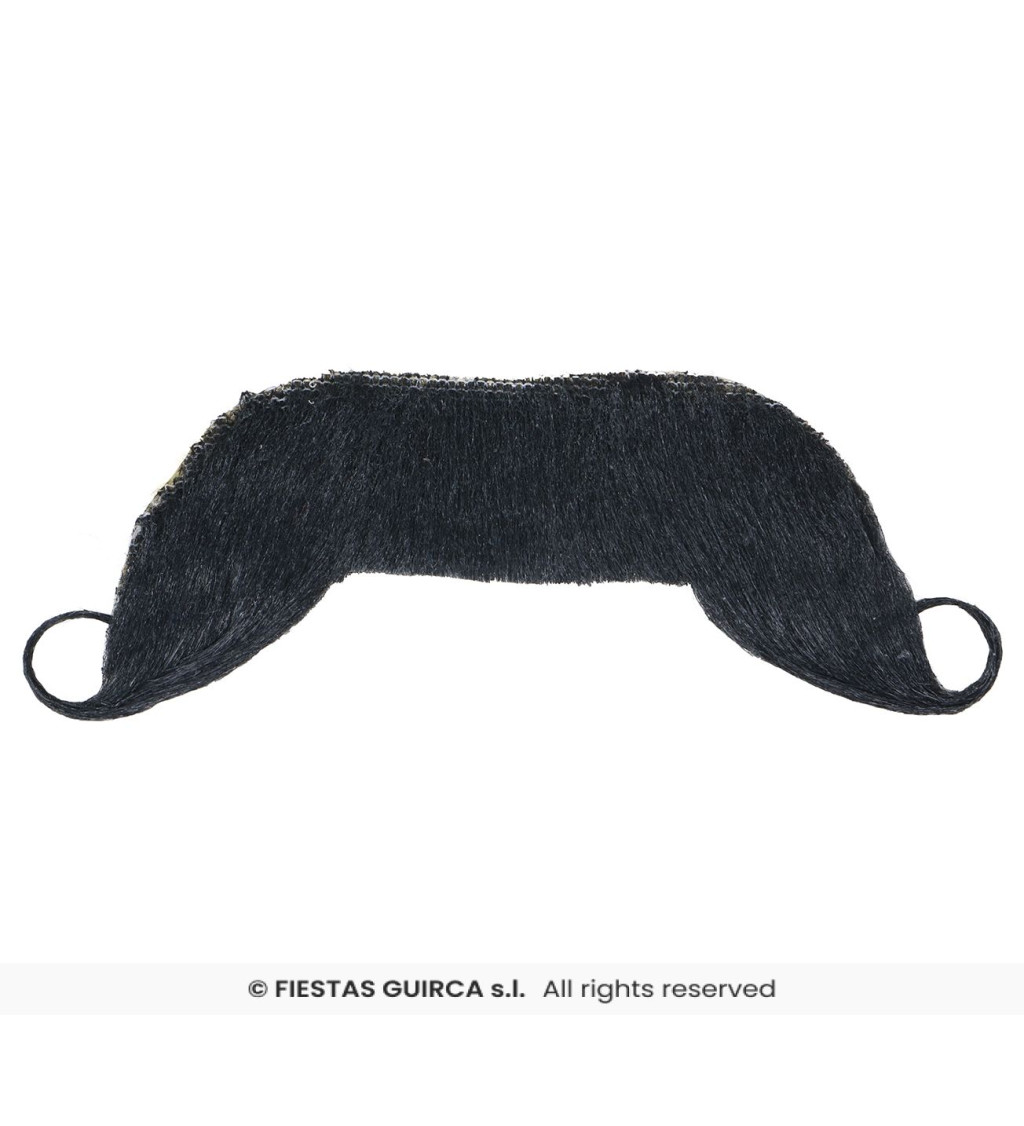 Elegantní knírek – černý