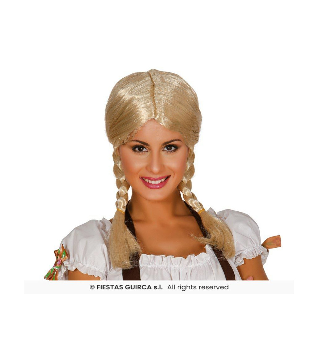 Dámská paruka – blond s copy