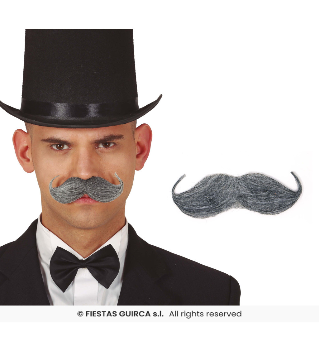 Šedý anglický knírek