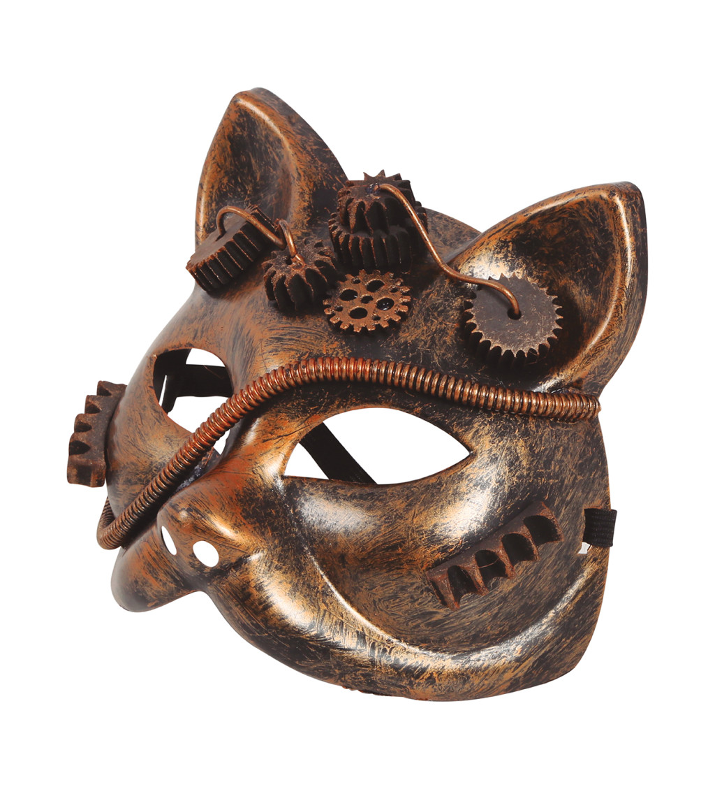 Steampunková kočka - maska