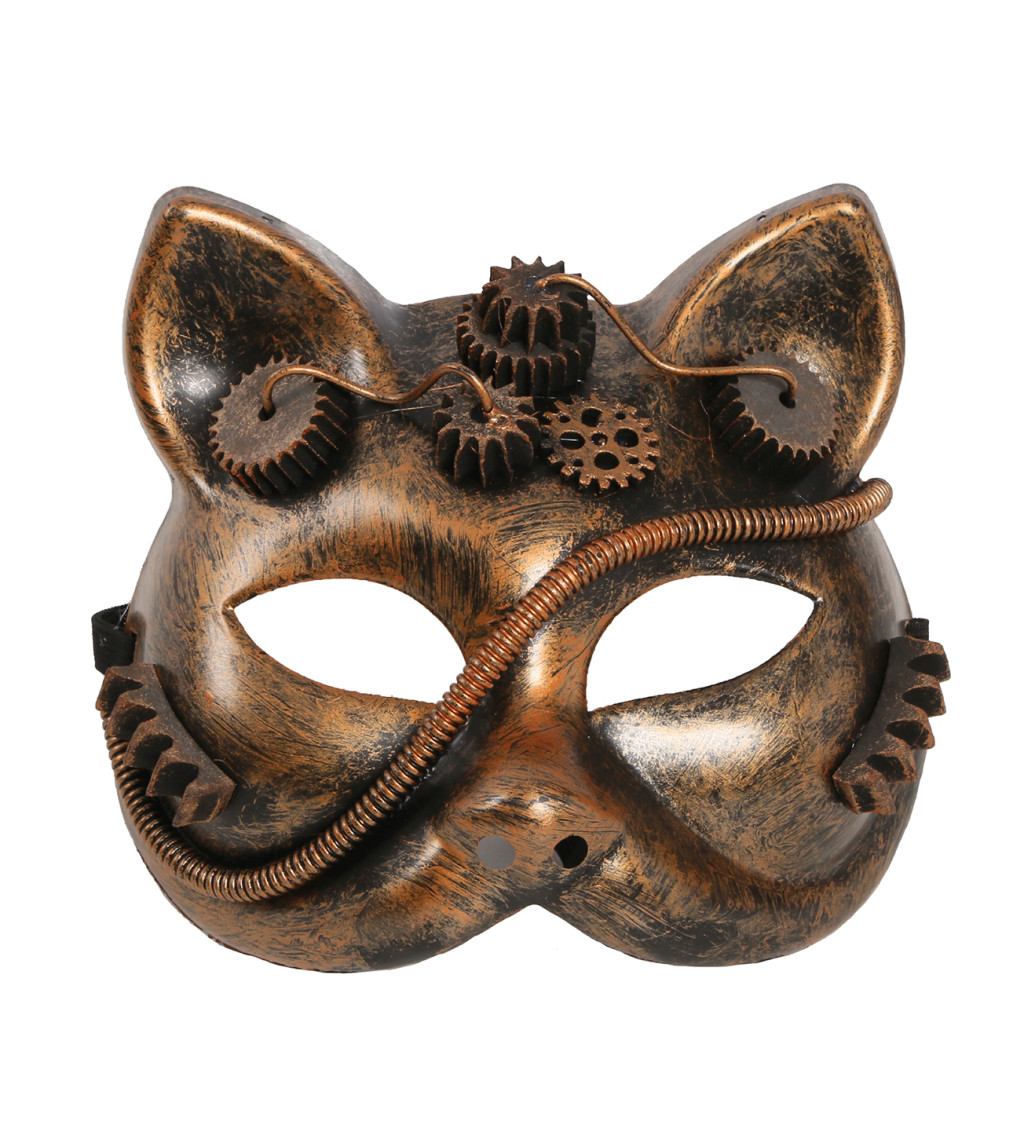 Steampunková kočka - maska