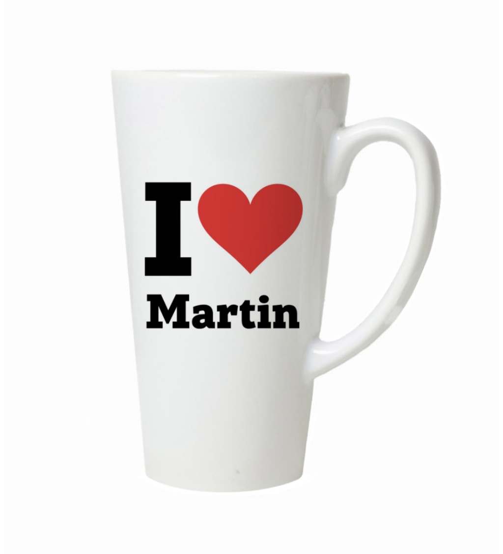 Hrnek na latte – I love Martin