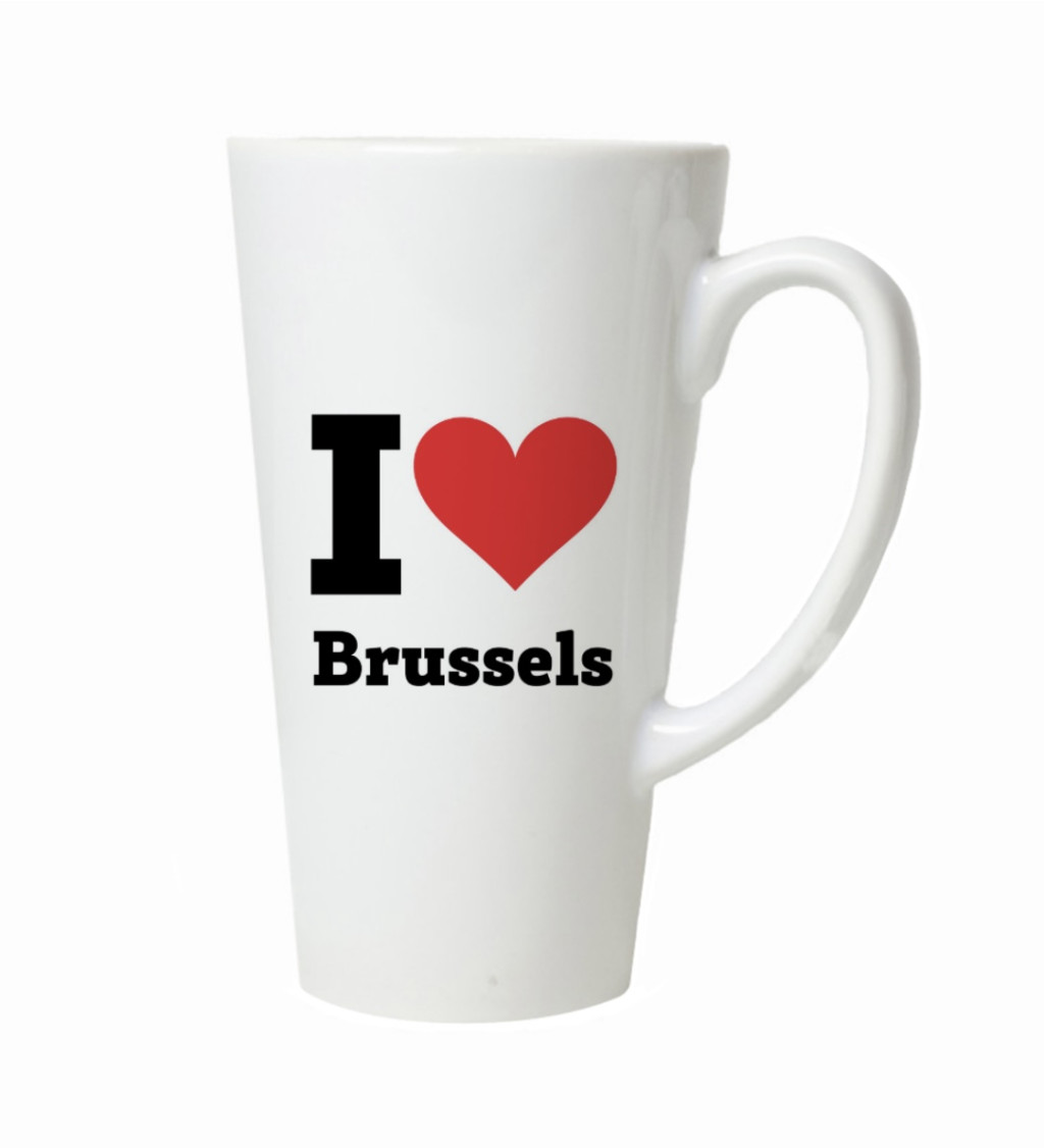 Hrnek na latte – I love Brussels