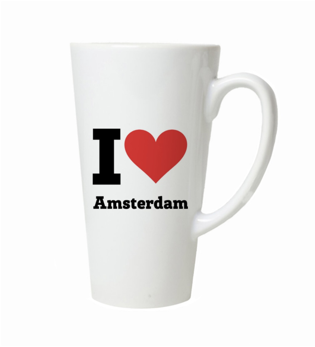 Hrnek na latte – I love Amsterdam