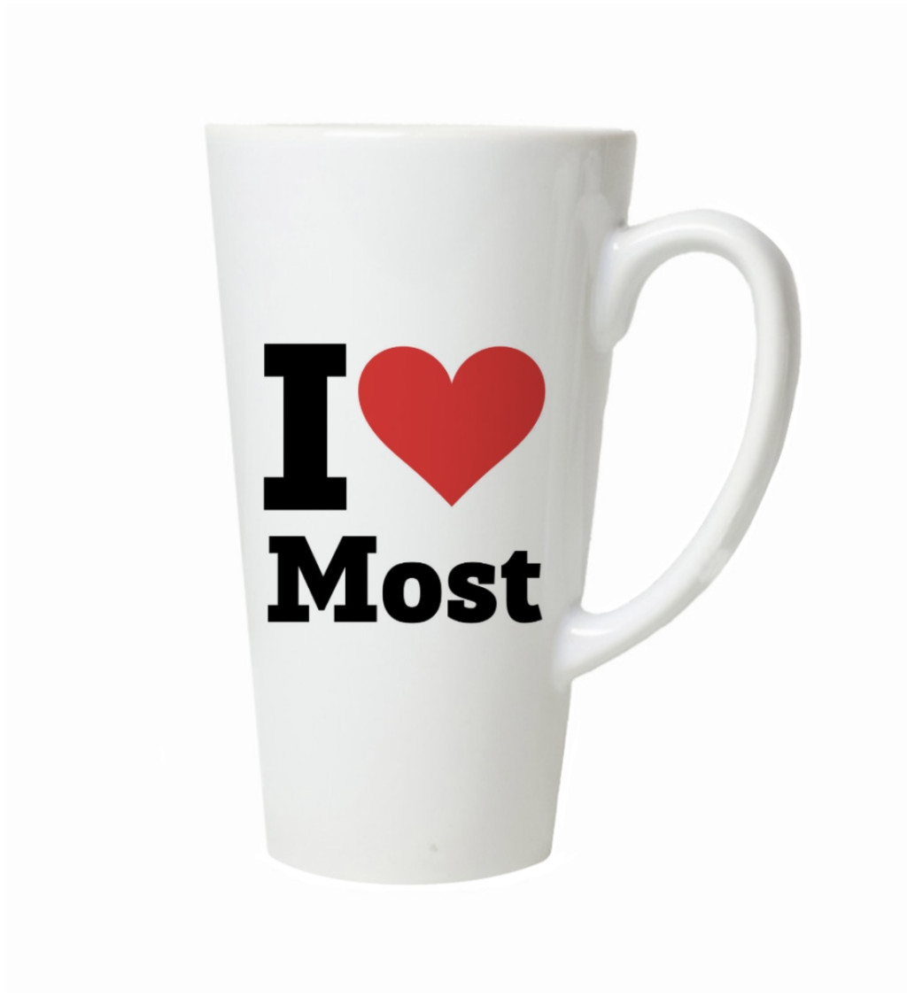 Hrnek na latte – I love Most