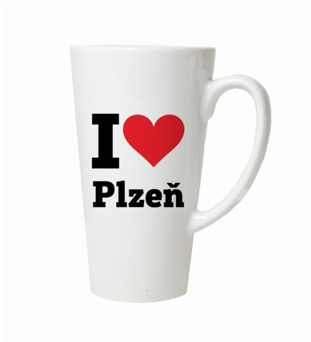 Hrnek na latte – I love Plzeň