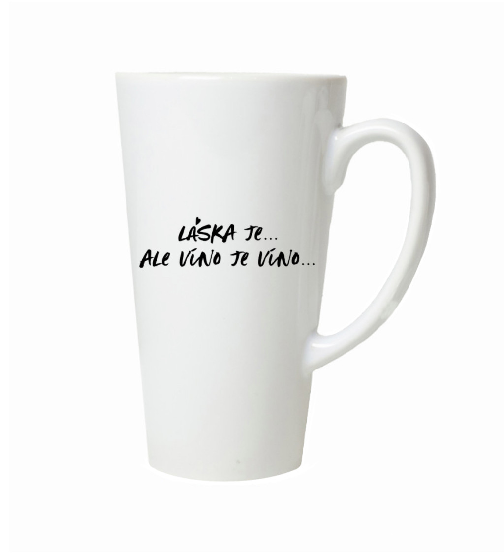 Hrnek na latte – Víno je víno