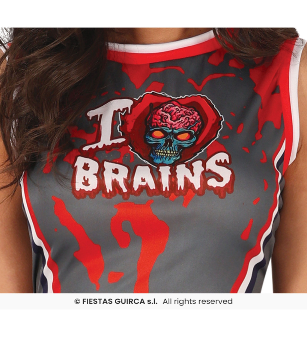 Dámský kostým zombie cheerleader