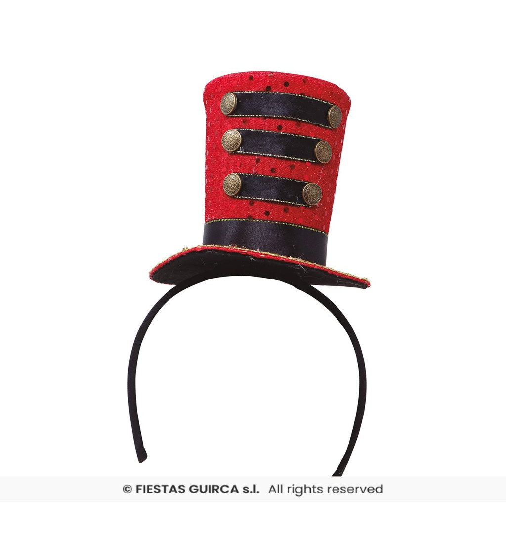 Čelenka s červeným kloboučkem