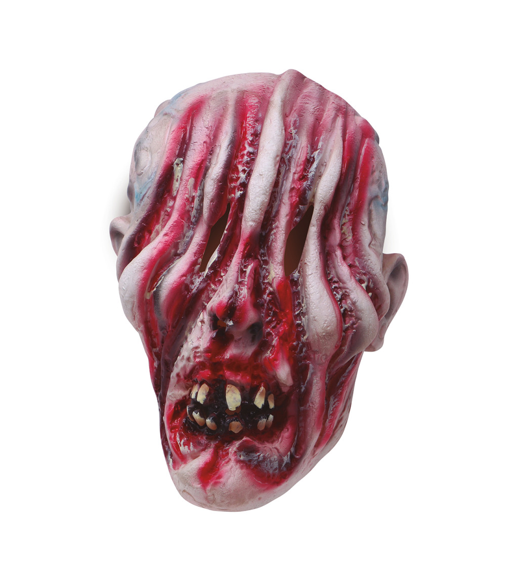 Strašidelná latexová maska slepého zombie