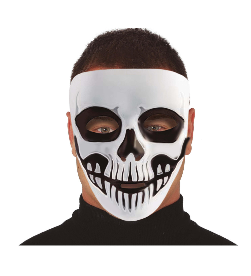Strašidelná maska kostlivce