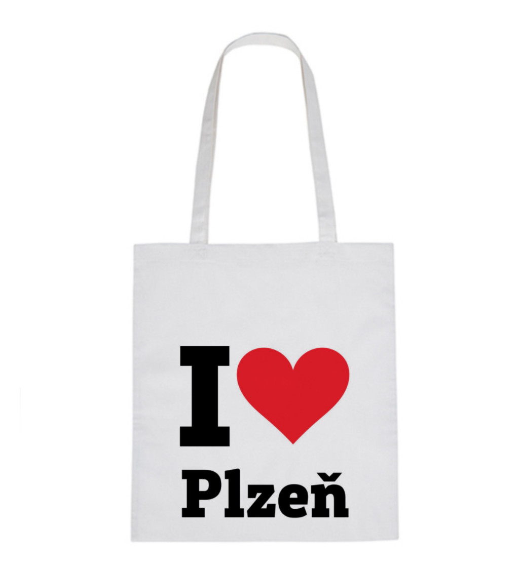 Plátěná taška: I love Plzeň