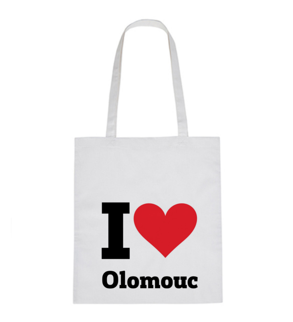 Plátěná taška: I love Olomouc