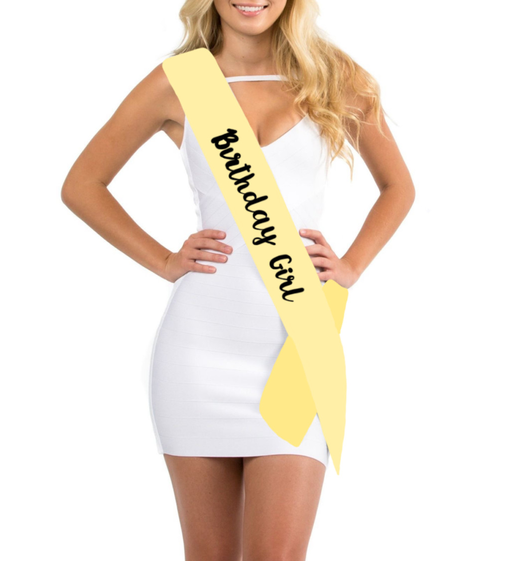 Šerpa – Birthday girl zlatá