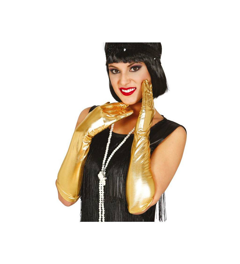 Dlouhé zlaté rukavice