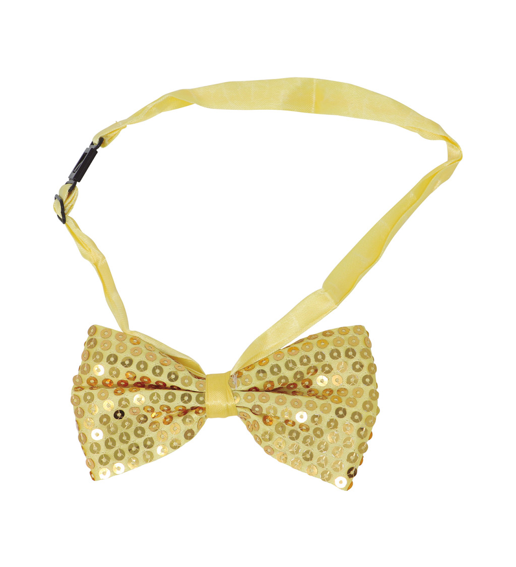 Flitrový zlatý motýlek