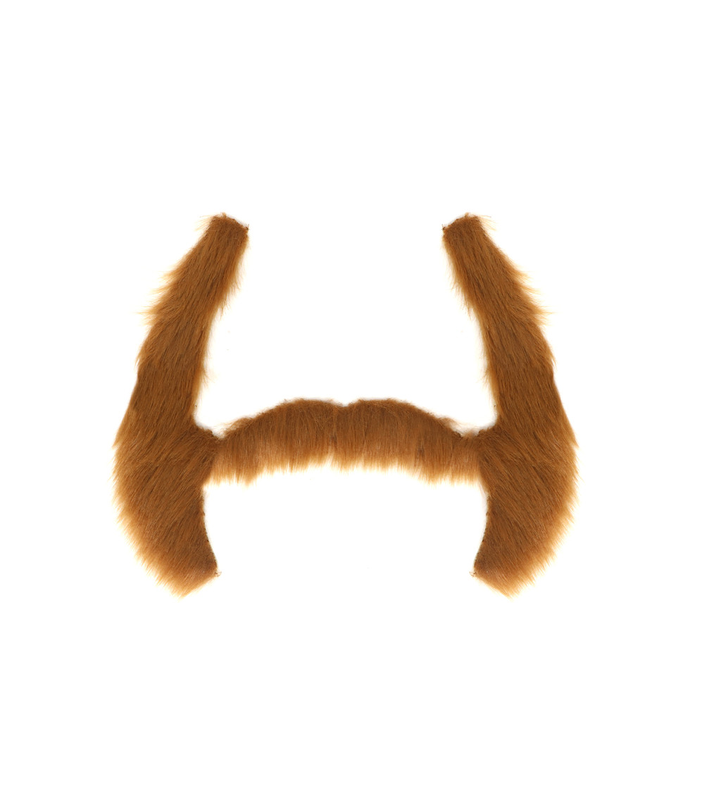 Retro kotlety s knírem – hnědé