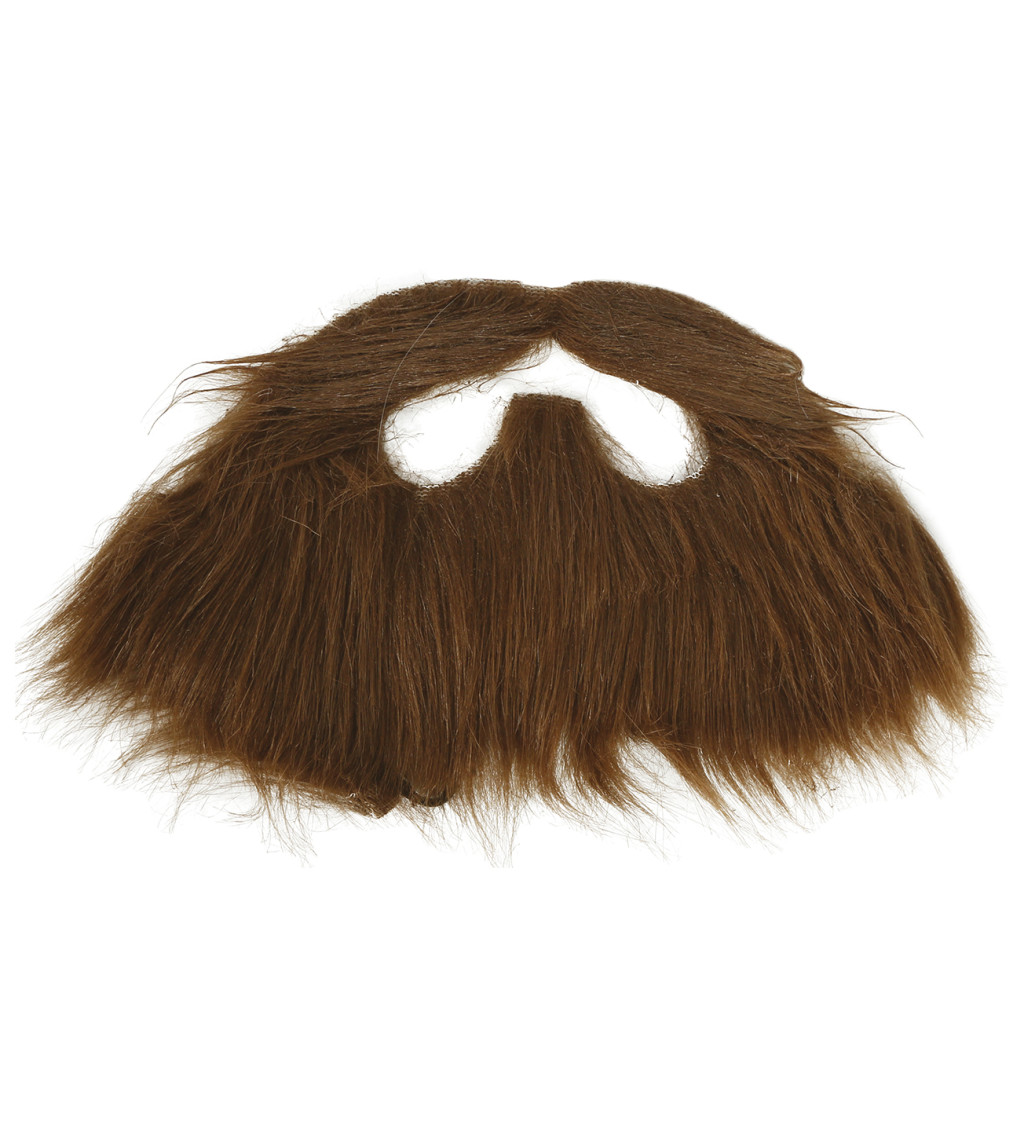 Knír a vousy – hnědé