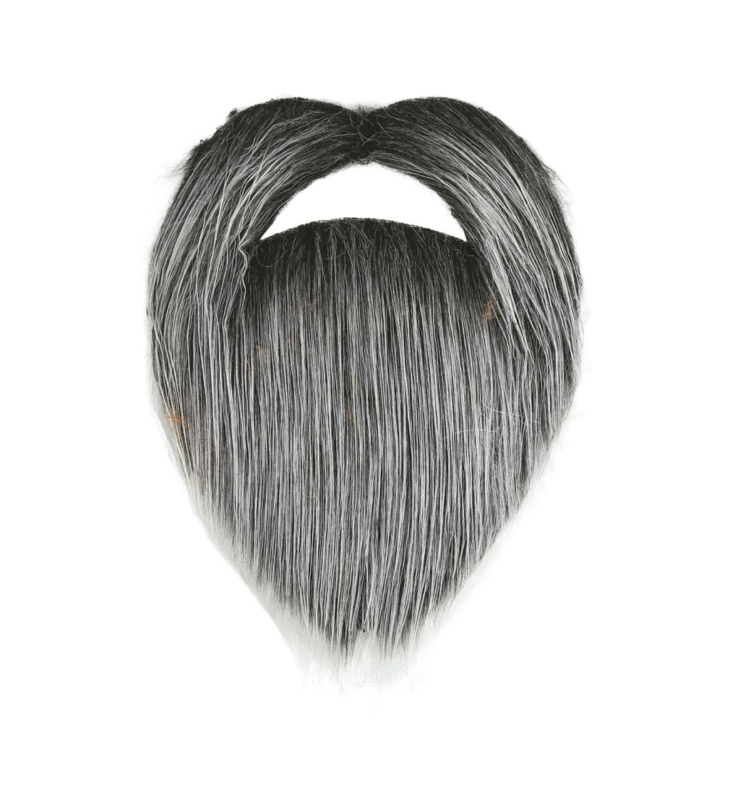 Knír a vousy – šedé