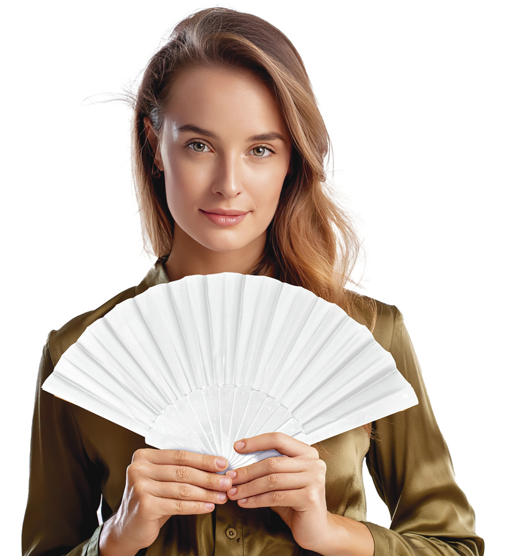 Elegantní bílý vějíř
