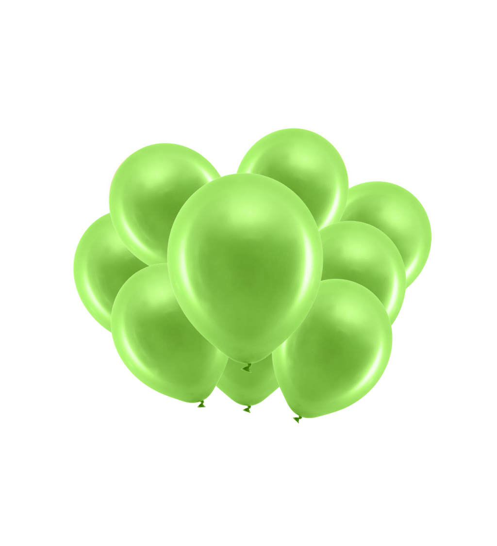 Rainbow balonky zelené - 10 ks