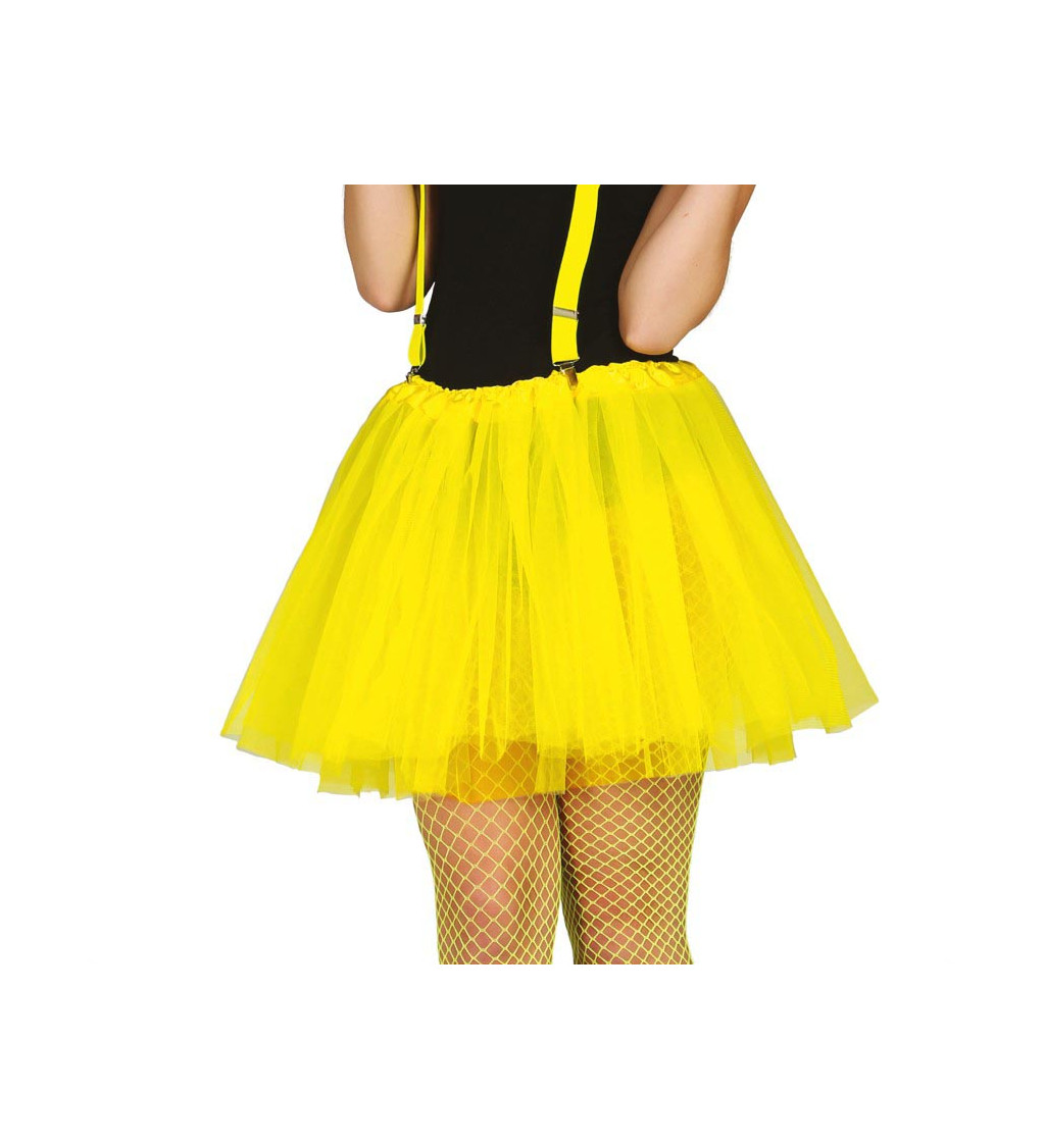 Neonově žlutá - tutu sukně