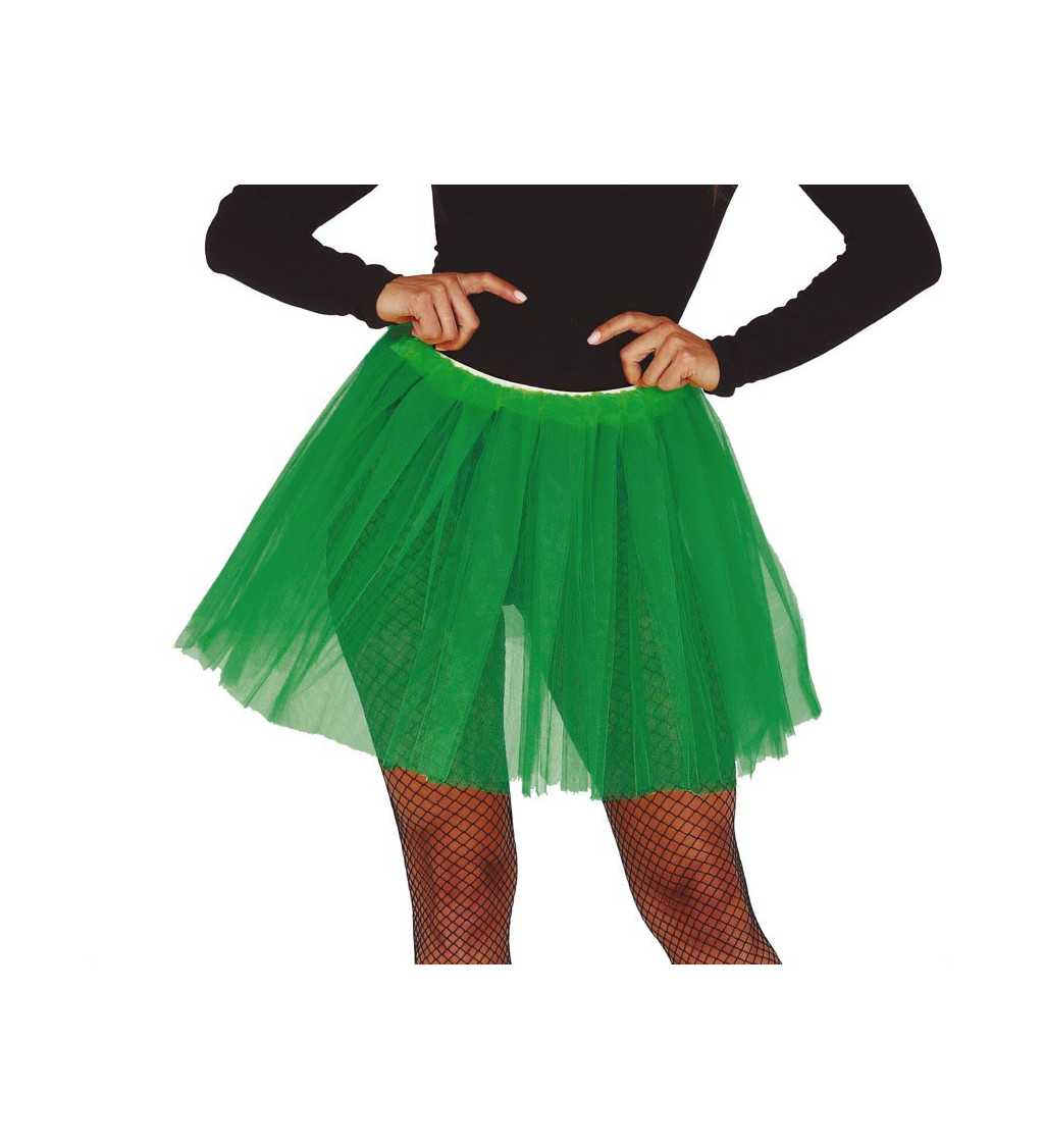 Hravá tutu sukně – tmavě zelená