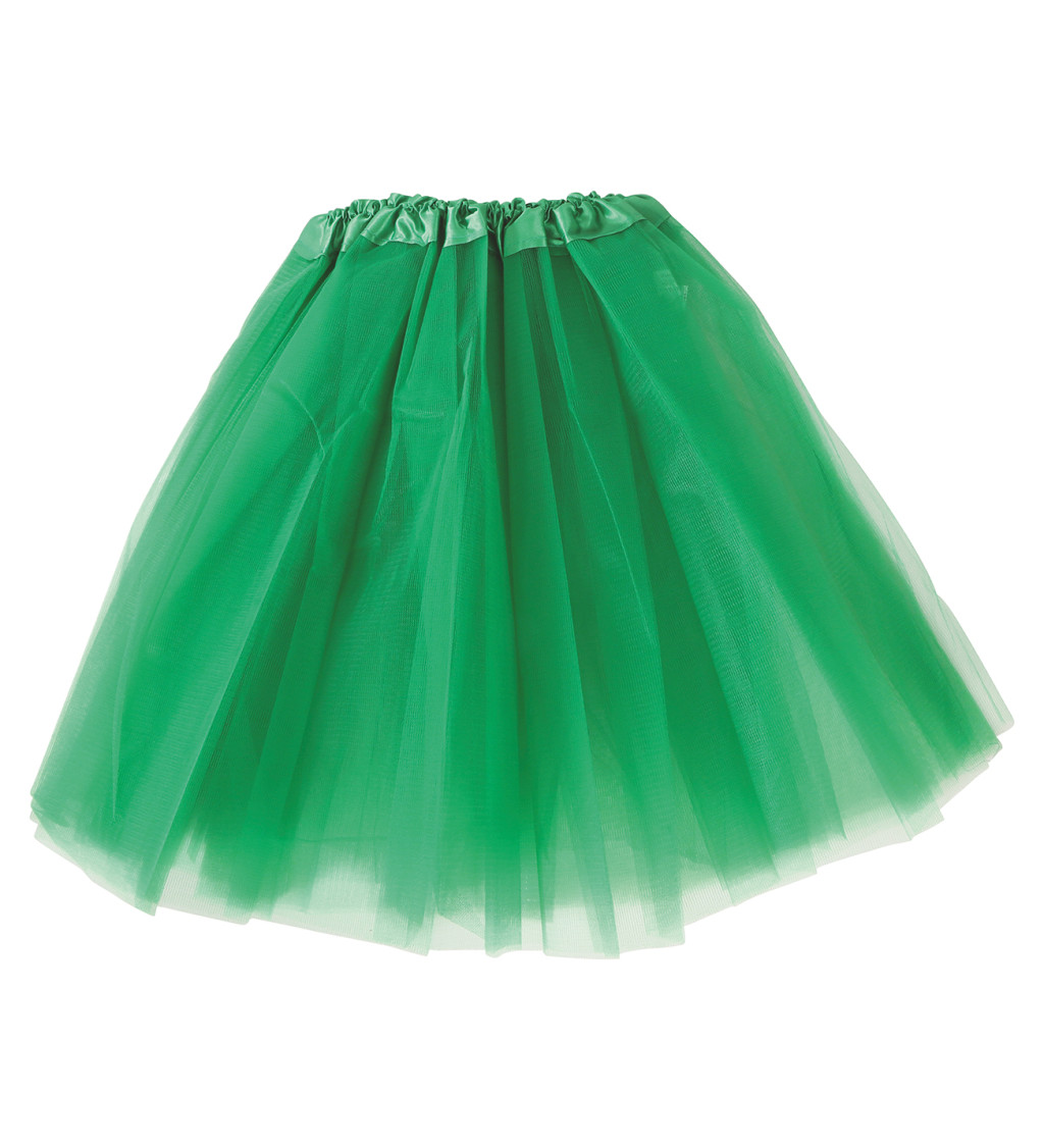 Hravá tutu sukně – tmavě zelená