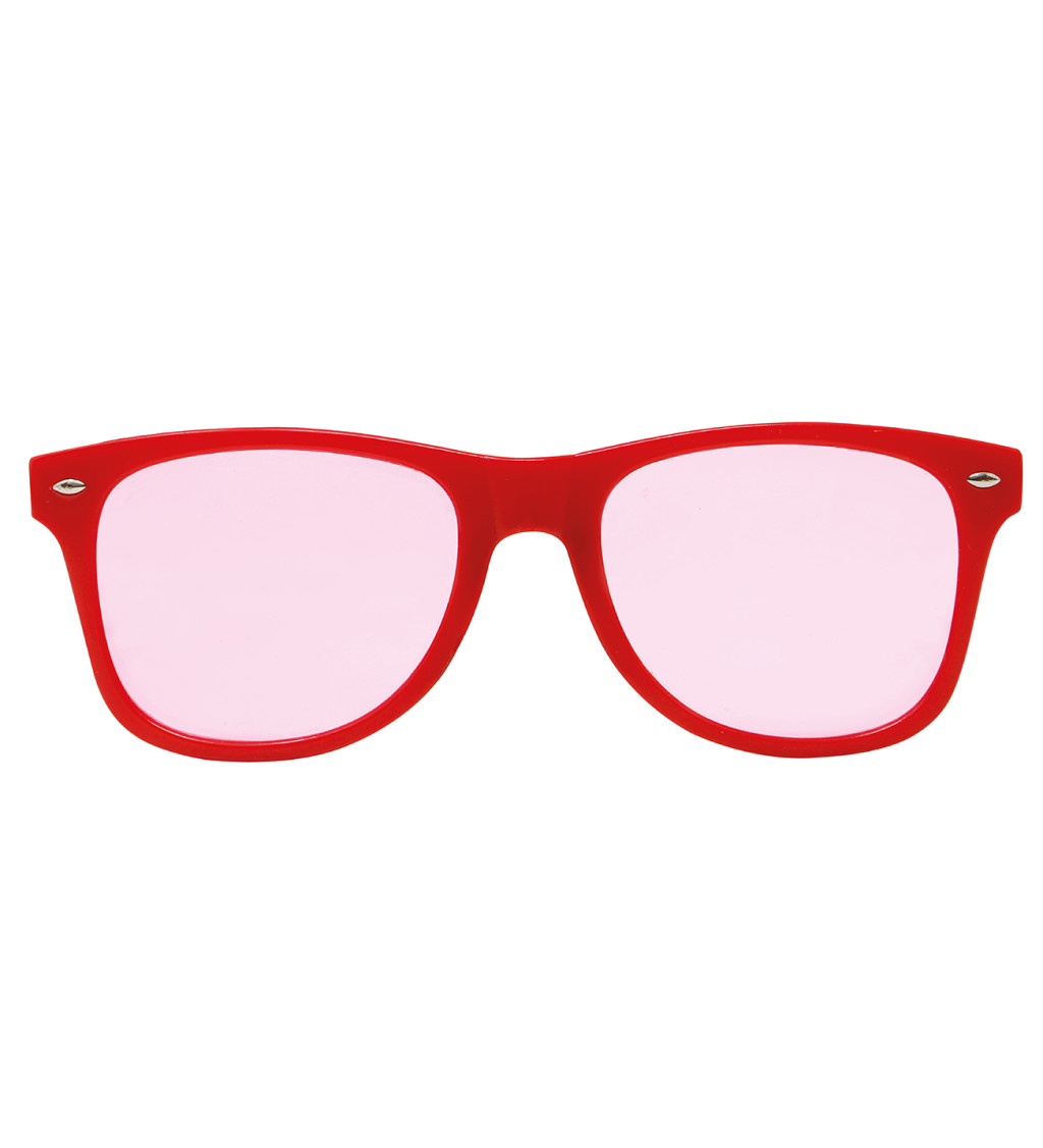 Retro brýle s červenými skly