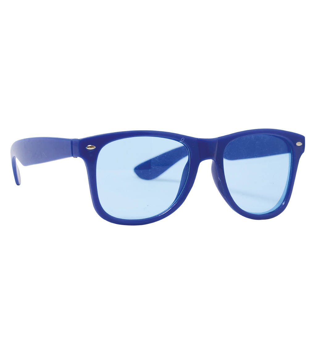 Retro brýle s modrými skly