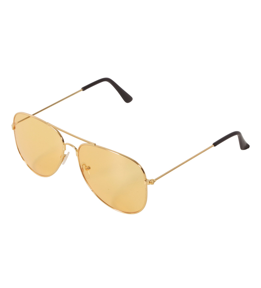 Retro brýle se žlutými skly