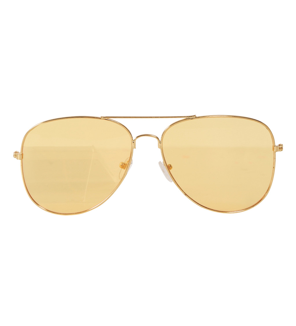 Retro brýle se žlutými skly