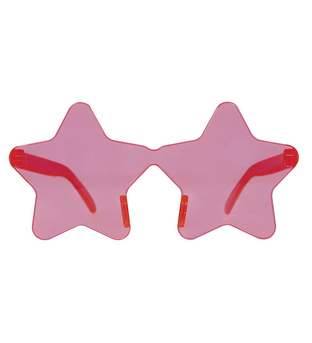 Stylové růžové brýle – hvězda