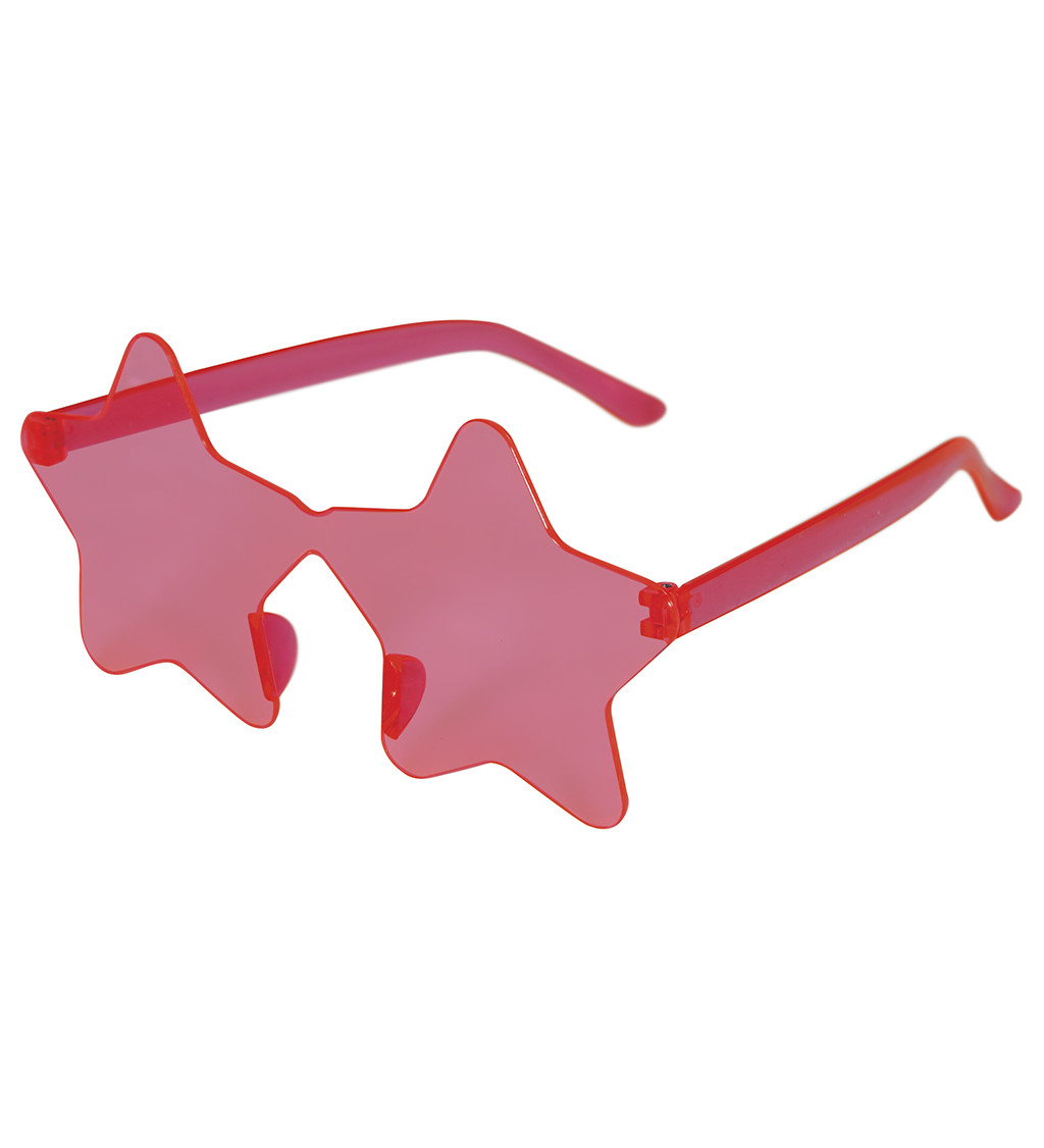 Stylové růžové brýle – hvězda