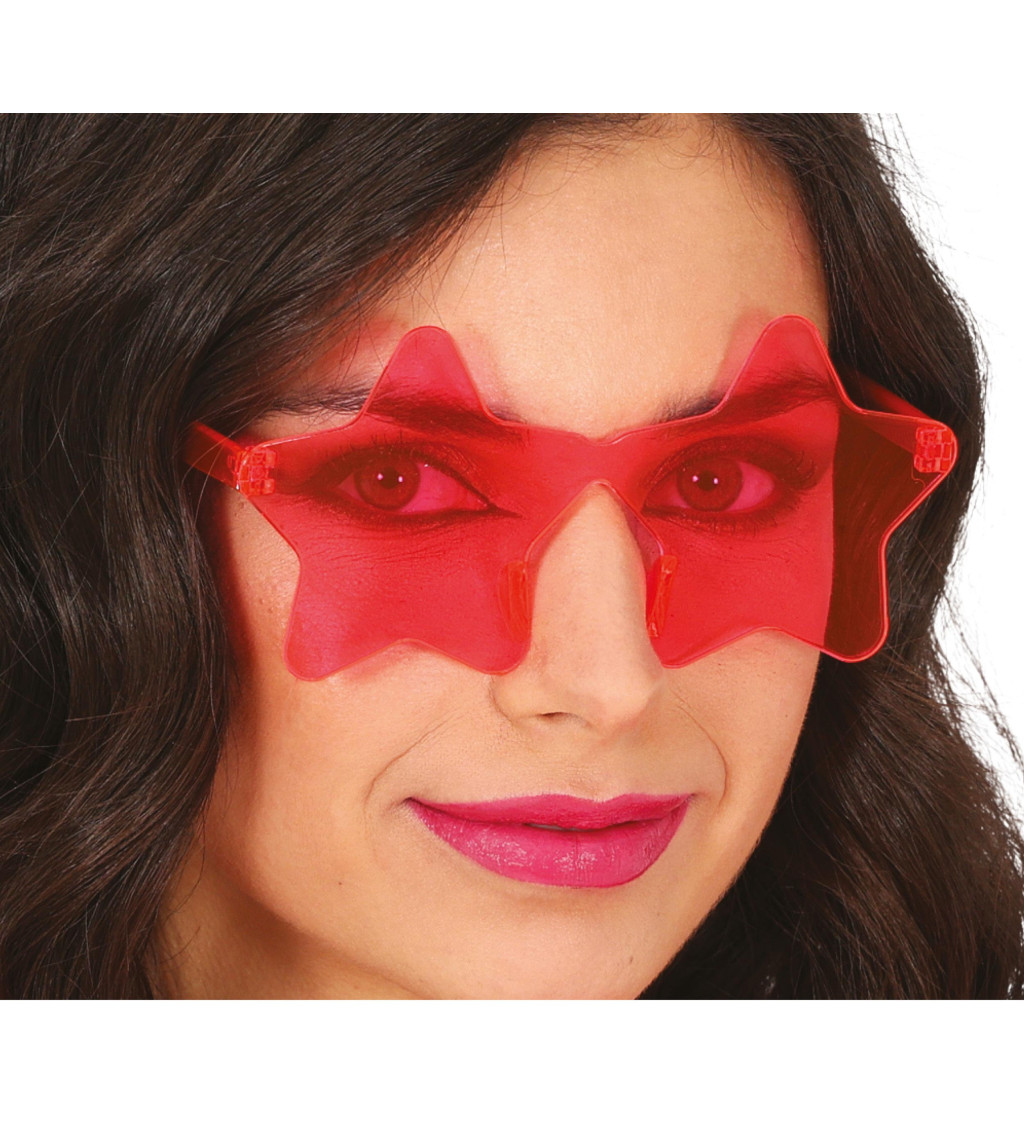 Stylové růžové brýle – hvězda