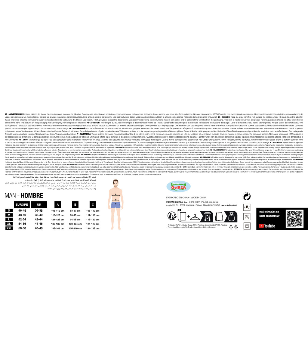 Kostým pro muže – Šejk