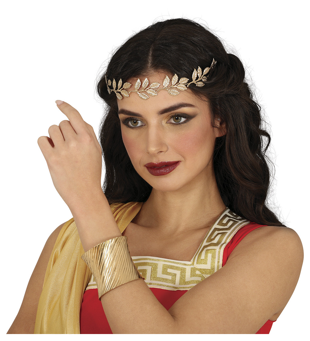 Elegantní zlatý kovový náramek