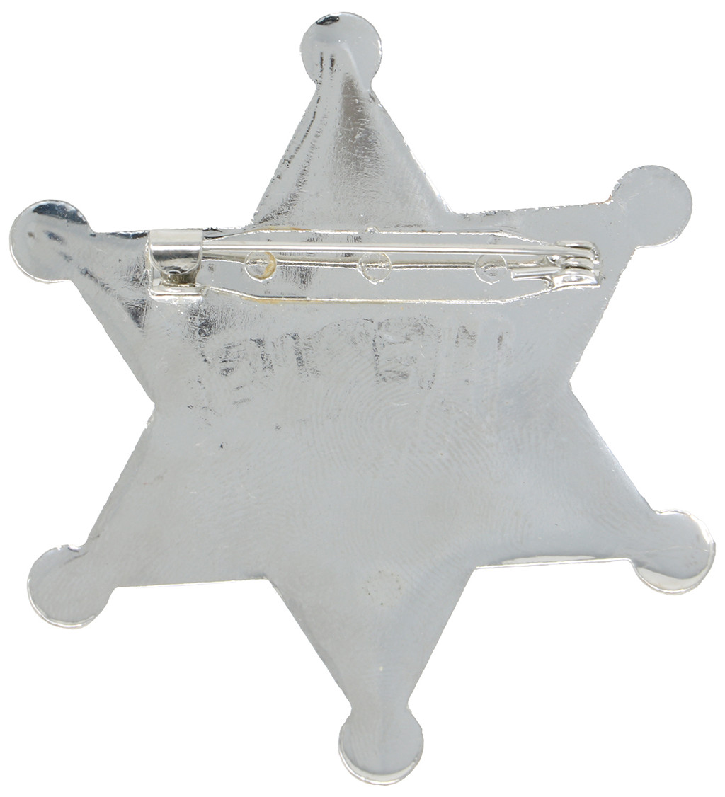 Kovová hvězda šerifa – 6 cm