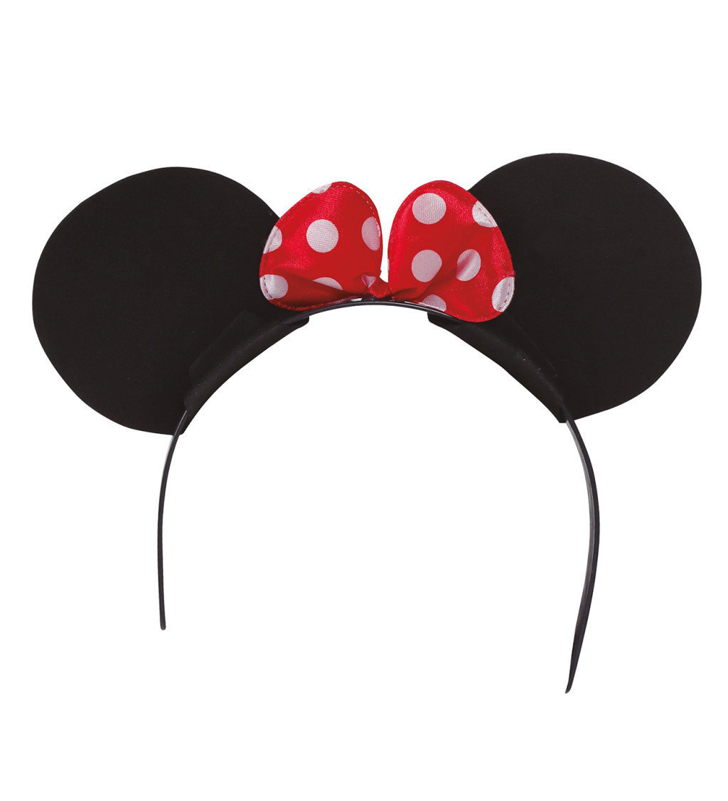 Stylová černá čelenka – myška