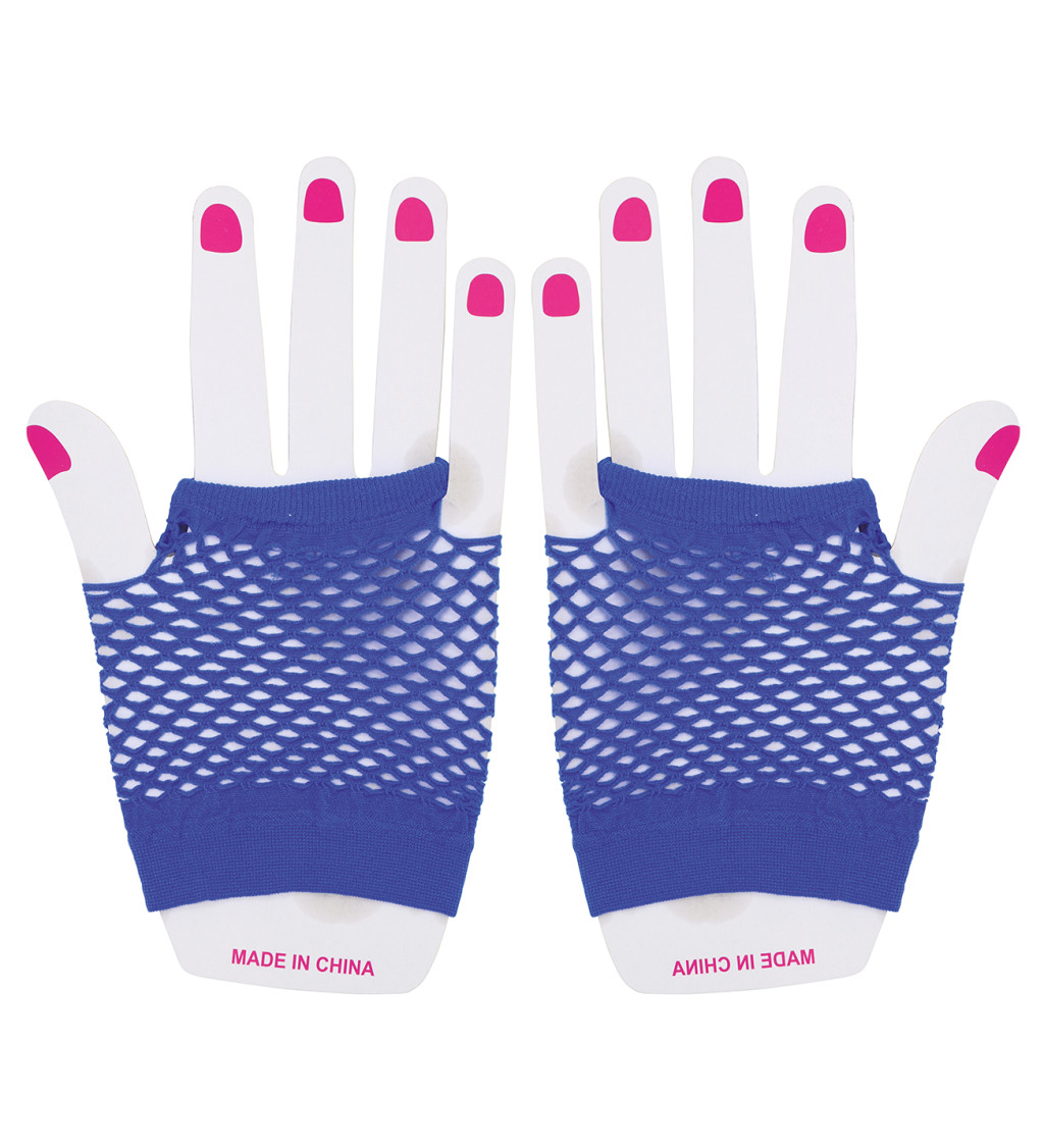 Retro rukavice – modré, 11 cm