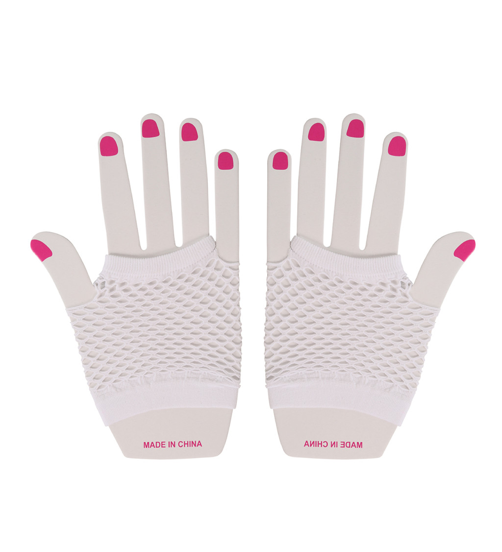 Retro rukavice – bílé, 11 cm