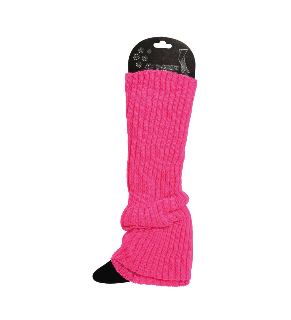 Retro návleky na nohy – růžové