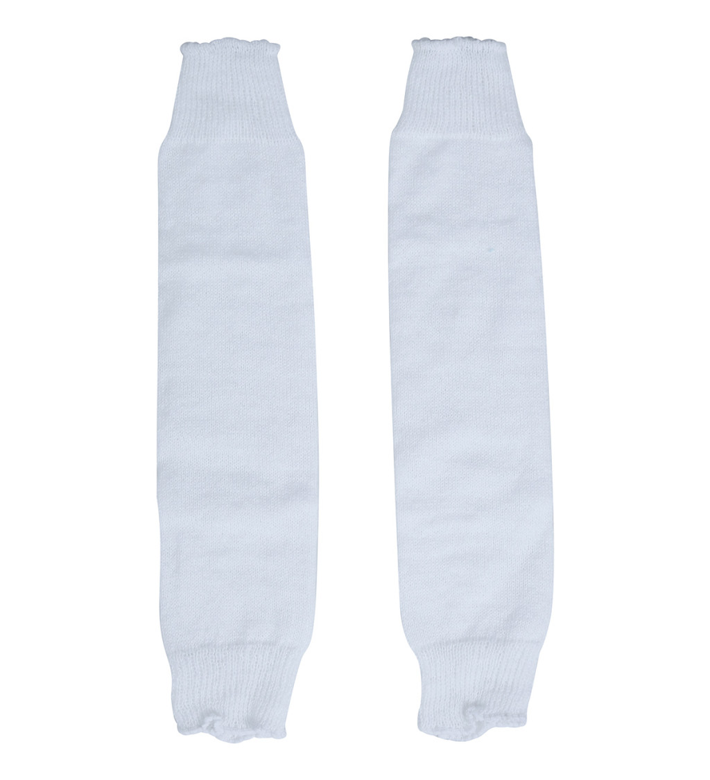 Retro návleky na nohy – bílé