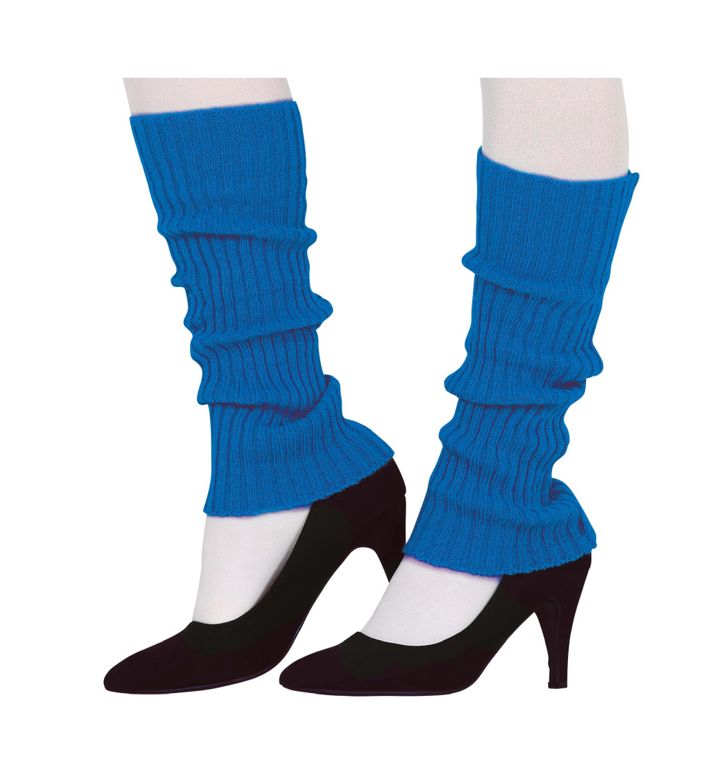 Retro návleky na nohy – modré