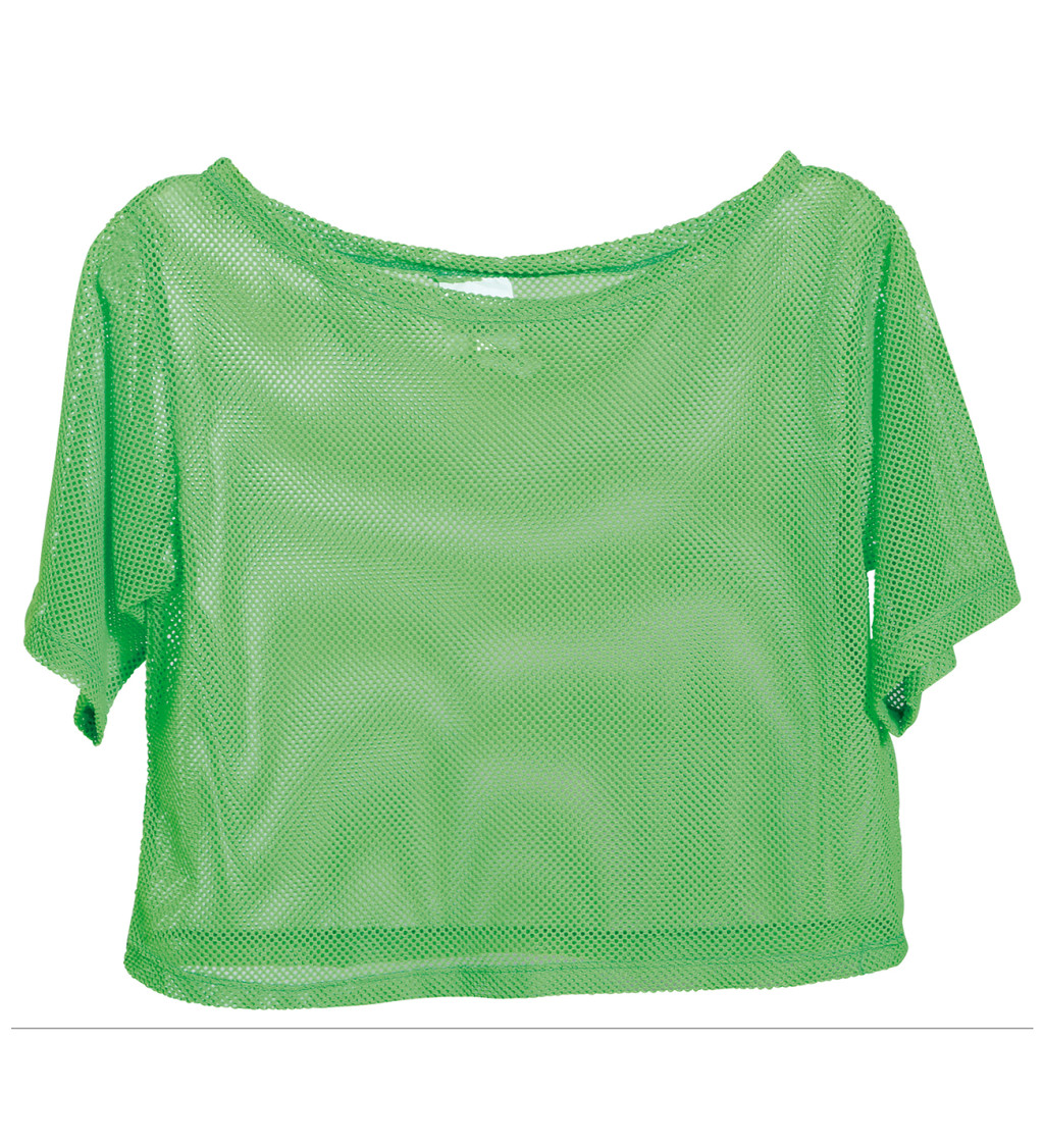 Retro síťované tričko – neon zelené