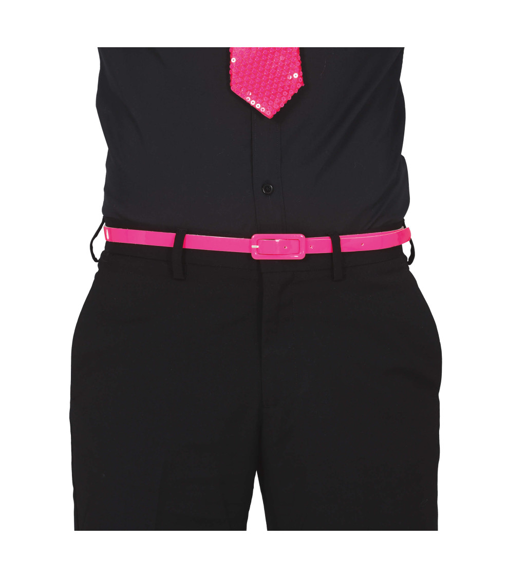 Retro pásek – neonově růžový